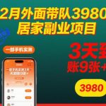12月最新居家副业项目实测：一部手机操作3天收益900+，独家首发完整教程揭秘-微七七网-是一个专注于全域获客|流量矩阵化打法的团队！