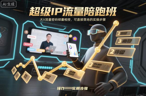 超级IP流量陪跑班：大V倾囊相授流量密码，实操步骤即学即用落地指南-微七七网-是一个专注于全域获客|流量矩阵化打法的团队！
