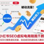 小红书SEO虚拟电商陪跑教程：解锁搜索被动流量秘籍，打造自动成交的睡后收入项目-微七七网-是一个专注于全域获客|流量矩阵化打法的团队！