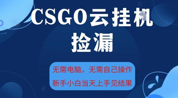 CSGO云挂G全自动捡漏独家教程：手机操作日入5张+，新手小白必看揭秘！-微七七网-是一个专注于全域获客|流量矩阵化打法的团队！