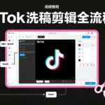 TIKTOK与PR洗稿剪辑全流程实战课：从入门到运营精通指南-微七七网-是一个专注于全域获客|流量矩阵化打法的团队！