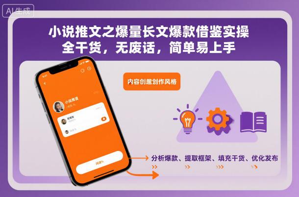 小说推文爆款实操秘籍：爆量长文全干货借鉴指南，无废话轻松上手一学就会-微七七网-是一个专注于全域获客|流量矩阵化打法的团队！