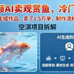 AI短视频卖观赏鱼：冷门赛道全AI生成作品，实战售出1.5W单制作流程详细教程-微七七网-是一个专注于全域获客|流量矩阵化打法的团队！