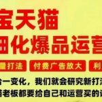 淘宝天猫爆品运营实战课：免费流量获取-付费广告投放-利润提升，三大核心痛点一站式攻克-微七七网-是一个专注于全域获客|流量矩阵化打法的团队！