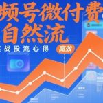 视频号微付费投流实战：高效撬动自然流的3大独家技巧与心得-微七七网-是一个专注于全域获客|流量矩阵化打法的团队！