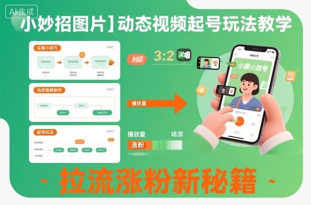 动态视频起号实战教学：小妙招图片助力拉流涨粉新秘籍全解析-微七七网-是一个专注于全域获客|流量矩阵化打法的团队！