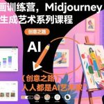 零基础AI绘画训练营：MIDJOURNEY生成艺术从入门到精通，轻松开启你的AI艺术家创意变现之路-微七七网-是一个专注于全域获客|流量矩阵化打法的团队！