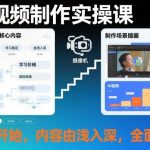 AI视频制作零基础实操全攻略：从入门到精通系统课，由浅入深全面解析-微七七网-是一个专注于全域获客|流量矩阵化打法的团队！