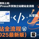 2025年WORDPRESS外贸独立站建站全流程：从零到上线的终极实战指南-微七七网-是一个专注于全域获客|流量矩阵化打法的团队！