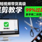 抖音短视频带货高级混剪教程：99%过原创实战秘诀，新手二创必看指南-微七七网-是一个专注于全域获客|流量矩阵化打法的团队！