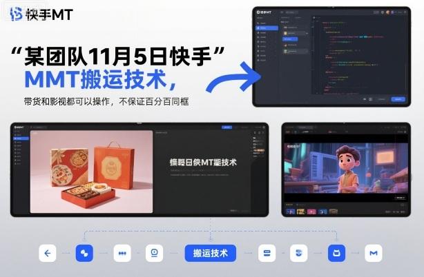快手MT搬运技术实操秘籍：带货影视双操作指南，自测同框效果全解析-微七七网-是一个专注于全域获客|流量矩阵化打法的团队！