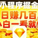微信小程序掘金项目实战揭秘：日入几张轻松赚，零基础5分钟快速上手教程-微七七网-是一个专注于全域获客|流量矩阵化打法的团队！