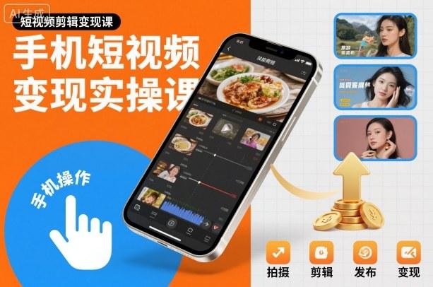 手机短视频变现实操课：剪辑技巧全解析，轻松赚钱秘籍-微七七网-是一个专注于全域获客|流量矩阵化打法的团队！
