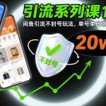 闲鱼引流不封号实战秘籍：单号日曝光破20W+高效玩法全解析-微七七网-是一个专注于全域获客|流量矩阵化打法的团队！