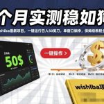 WISHLBA项目3个月实测稳定赚钱，一键运行日入50美元单窗口躺挣，保姆级教程全揭秘！-微七七网-是一个专注于全域获客|流量矩阵化打法的团队！