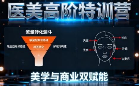 医美高阶特训营：美学设计与商业运营双体系，实现0-1000万业绩增长实战课-微七七网-是一个专注于全域获客|流量矩阵化打法的团队！