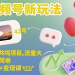 视频号情感共鸣项目新玩法揭秘：流量爆发式增长，简单操作快速掌握制作与变现全课程-微七七网-是一个专注于全域获客|流量矩阵化打法的团队！