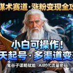 AI谋术全解析：快速涨粉攻略与多样变现方法，新手必学指南！-微七七网-是一个专注于全域获客|流量矩阵化打法的团队！