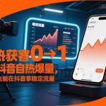 抖音自热爆量秘籍：从0到1获客全解析，不投流也能稳抓抖音稳定流量-微七七网-是一个专注于全域获客|流量矩阵化打法的团队！