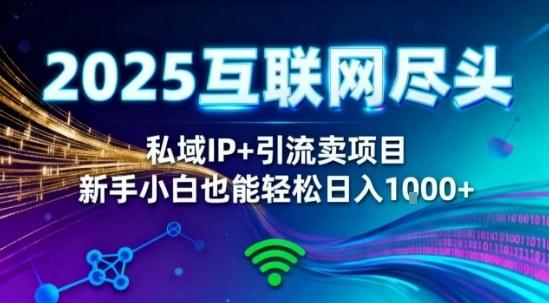 2025私域IP+精准引流终极攻略：零基础小白在家实现日赚1K，上手即盈利的躺赚模式大揭秘-微七七网-是一个专注于全域获客|流量矩阵化打法的团队！