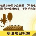 独家教学：手把手教你玩转早安电台小众赛道，视频号分成新玩法揭秘，零基础也能轻松上手！-微七七网-是一个专注于全域获客|流量矩阵化打法的团队！