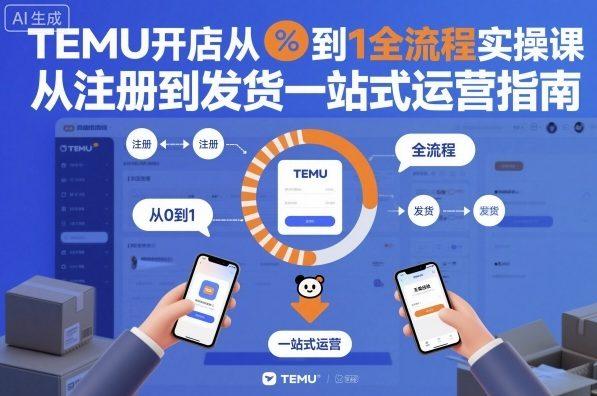 TEMU开店实战教程：从0到1详解注册到发货全流程，一站式掌握运营秘籍-微七七网-是一个专注于全域获客|流量矩阵化打法的团队！