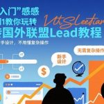 揭秘国外联盟LEAD赚美刀：零基础新手100%可操作性从0到1实战教程-微七七网-是一个专注于全域获客|流量矩阵化打法的团队！