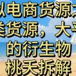 虚拟电商货源揭秘：挖掘大平台衍生的另类选品新赛道-微七七网-是一个专注于全域获客|流量矩阵化打法的团队！