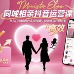 抖音相亲实战秘籍：同城高效匹配从入门到精通运营课-微七七网-是一个专注于全域获客|流量矩阵化打法的团队！