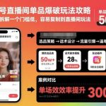 揭秘视频号直播间单品爆破玩法：像素级拆解低门槛易复制实战攻略-微七七网-是一个专注于全域获客|流量矩阵化打法的团队！