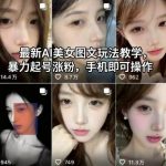 2023爆款AI美女图文玩法揭秘：手把手教你暴力起号，手机轻松涨粉-微七七网-是一个专注于全域获客|流量矩阵化打法的团队！
