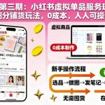 小红书虚拟单品服务玩法揭秘：细分铺货实战指南，0成本轻松操作，新手也能快速入门！-微七七网-是一个专注于全域获客|流量矩阵化打法的团队！