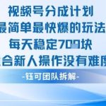 视频号分成计划每日稳赚7张秘诀：新手极简爆款玩法，零难度快速起号！-微七七网-是一个专注于全域获客|流量矩阵化打法的团队！