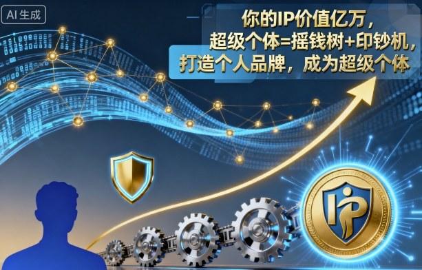 揭秘超级个体如何成就亿万IP价值：从摇钱树到印钞机，打造个人品牌终极指南-微七七网-是一个专注于全域获客|流量矩阵化打法的团队！