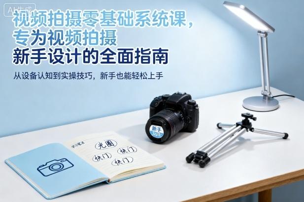 视频拍摄从零开始：新手必备系统课全指南-微七七网-是一个专注于全域获客|流量矩阵化打法的团队！