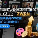 海外版醒图HYPIC拉新赚钱教程：TikTok推广单视频收益破2万，附独家入口与实操教学-微七七网-是一个专注于全域获客|流量矩阵化打法的团队！