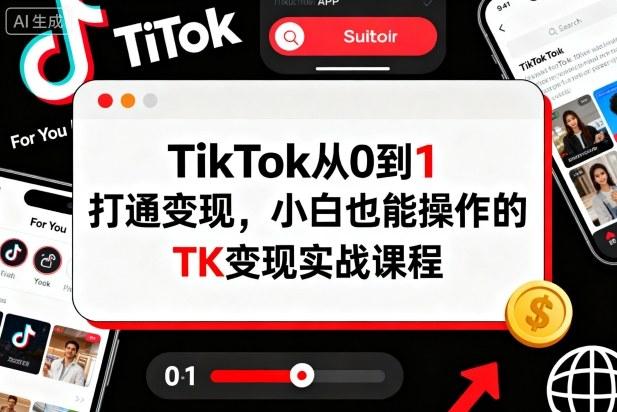TK变现实战教程：零基础手把手教你TikTok从0到1赚钱，小白轻松上手的完整指南-微七七网-是一个专注于全域获客|流量矩阵化打法的团队！