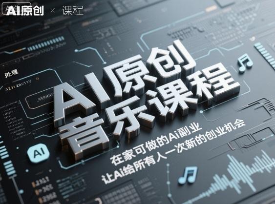AI原创音乐课程：在家开启副业新路径，AI赋能全民创业机会-微七七网-是一个专注于全域获客|流量矩阵化打法的团队！