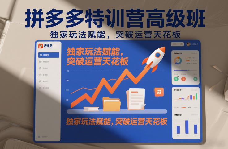 拼多多特训营高阶班：2026年2月独家玩法赋能实战，三步突破运营天花板秘籍-微七七网-是一个专注于全域获客|流量矩阵化打法的团队！
