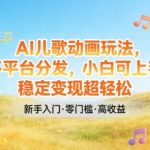 AI儿歌动画多平台变现秘籍：小白轻松上手，稳定盈利全攻略-微七七网-是一个专注于全域获客|流量矩阵化打法的团队！