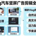 揭秘汽车竖屏广告剪辑全流程：三步打造爆款VLOG质感脚本-微七七网-是一个专注于全域获客|流量矩阵化打法的团队！