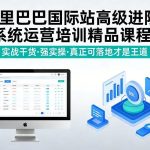 阿里巴巴国际站运营进阶秘籍：系统培训+实战干货，强实操可落地教程-微七七网-是一个专注于全域获客|流量矩阵化打法的团队！