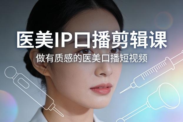 医美口播剪辑实战课：手把手教你打造高级感医美IP短视频-微七七网-是一个专注于全域获客|流量矩阵化打法的团队！