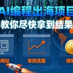 AI编程出海实战指南：手把手教你快速建站、引流变现赚钱攻略-微七七网-是一个专注于全域获客|流量矩阵化打法的团队！