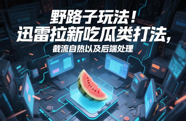 迅雷拉新吃瓜类打法全攻略：截流自热技术与后端处理实战解析-微七七网-是一个专注于全域获客|流量矩阵化打法的团队！