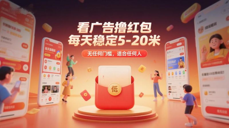 看广告撸红包日赚5-20米秘诀：零门槛轻松上手，适合所有人稳定赚钱-微七七网-是一个专注于全域获客|流量矩阵化打法的团队！