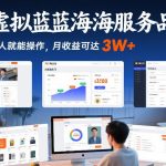 零基础操作淘宝虚拟蓝海服务项目：普通人副业月入3万+的完整变现攻略-微七七网-是一个专注于全域获客|流量矩阵化打法的团队！